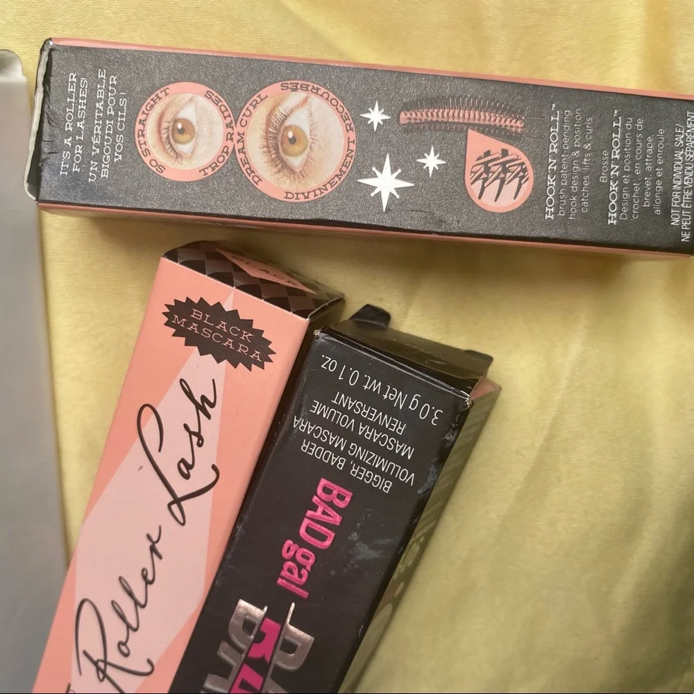 Benefit Roller Lash Mascara FULL SIZE!! OR x2 Benefit Mascaras Travel size NEW!